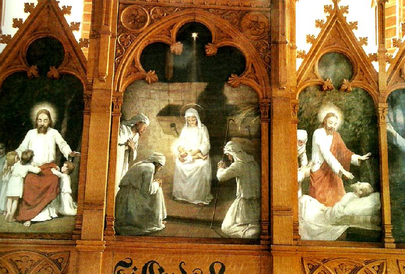 johan krouthen altartavla i hallestads kyrka Spain oil painting art